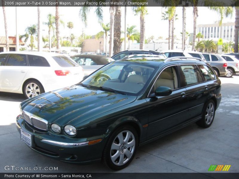 Jaguar Racing Green Metallic / Champagne 2006 Jaguar X-Type 3.0 Sport Wagon