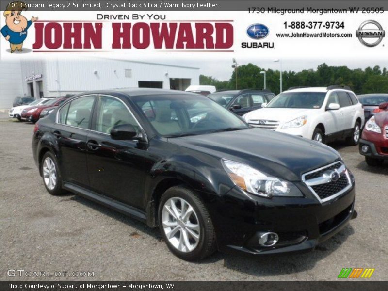 Crystal Black Silica / Warm Ivory Leather 2013 Subaru Legacy 2.5i Limited