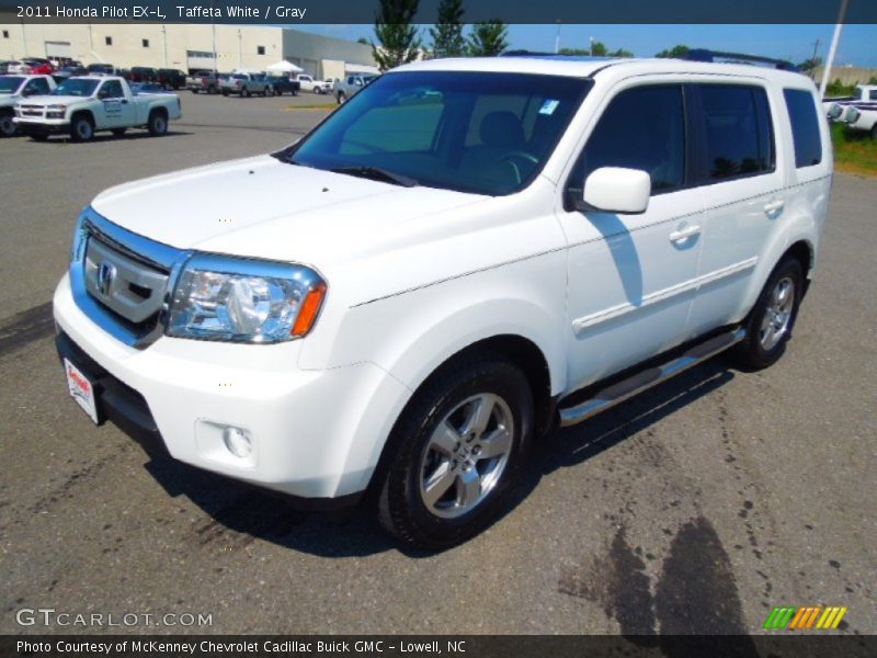 Taffeta White / Gray 2011 Honda Pilot EX-L