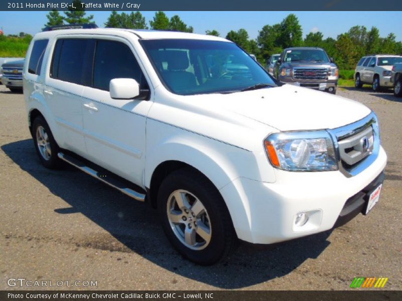 Taffeta White / Gray 2011 Honda Pilot EX-L