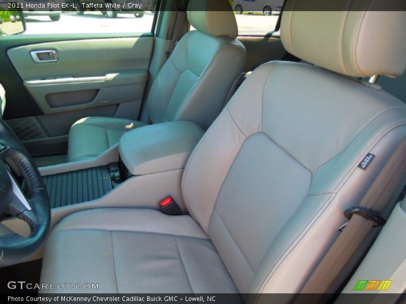 Taffeta White / Gray 2011 Honda Pilot EX-L