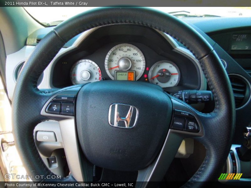 Taffeta White / Gray 2011 Honda Pilot EX-L