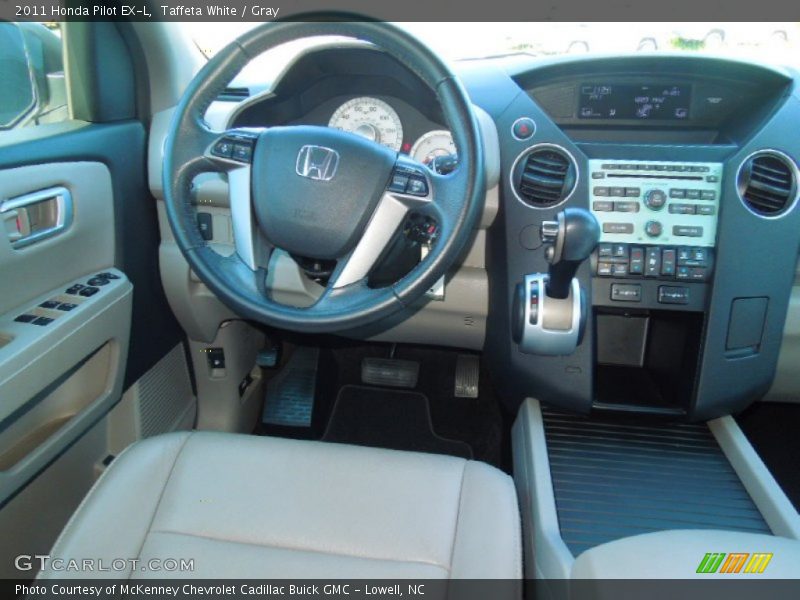 Taffeta White / Gray 2011 Honda Pilot EX-L