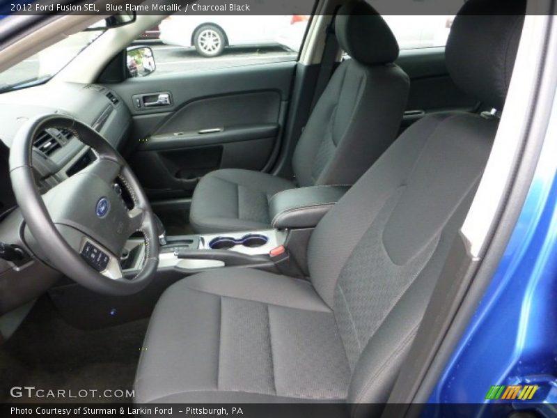 Blue Flame Metallic / Charcoal Black 2012 Ford Fusion SEL