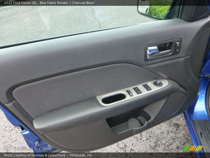 Blue Flame Metallic / Charcoal Black 2012 Ford Fusion SEL