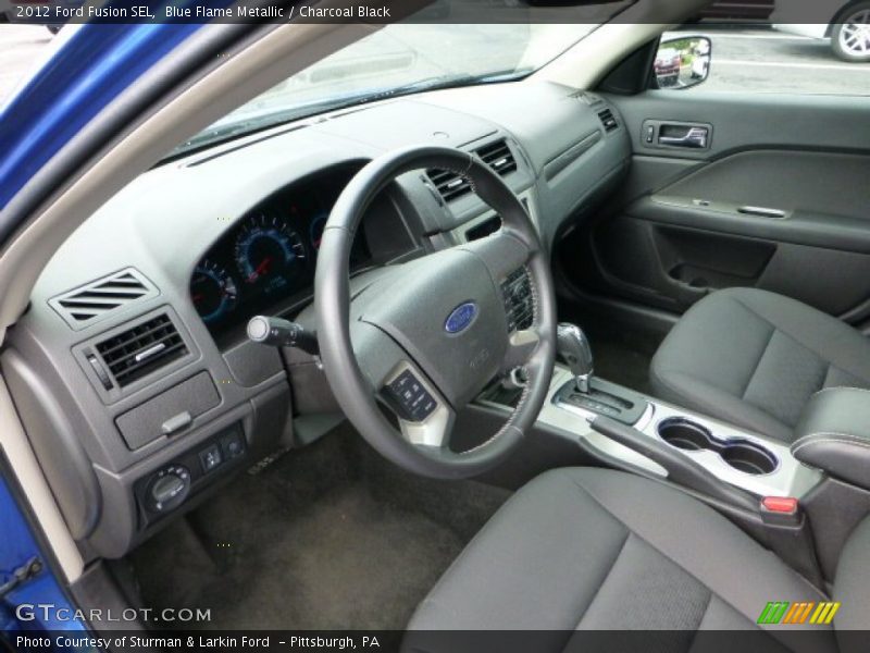 Blue Flame Metallic / Charcoal Black 2012 Ford Fusion SEL