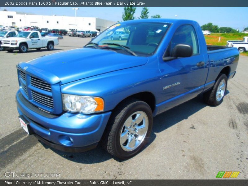 Atlantic Blue Pearl / Dark Slate Gray 2003 Dodge Ram 1500 ST Regular Cab