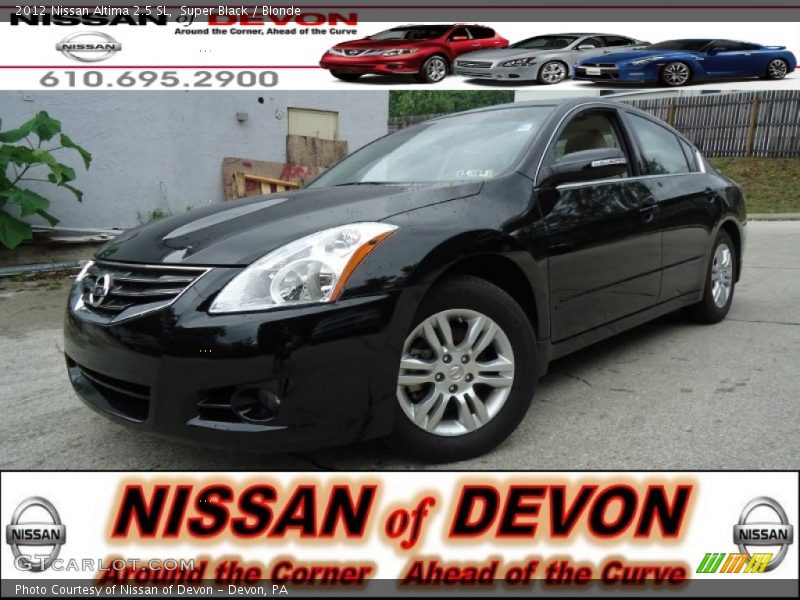 Super Black / Blonde 2012 Nissan Altima 2.5 SL