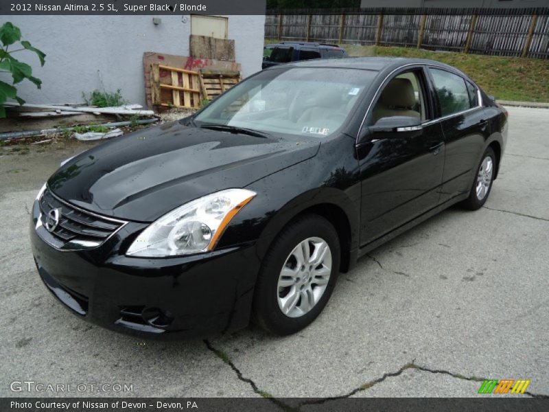 Super Black / Blonde 2012 Nissan Altima 2.5 SL