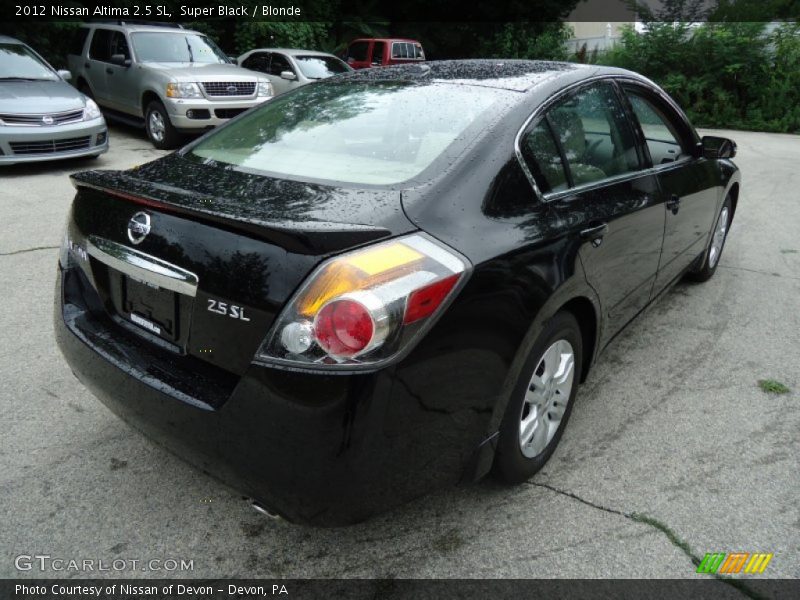 Super Black / Blonde 2012 Nissan Altima 2.5 SL