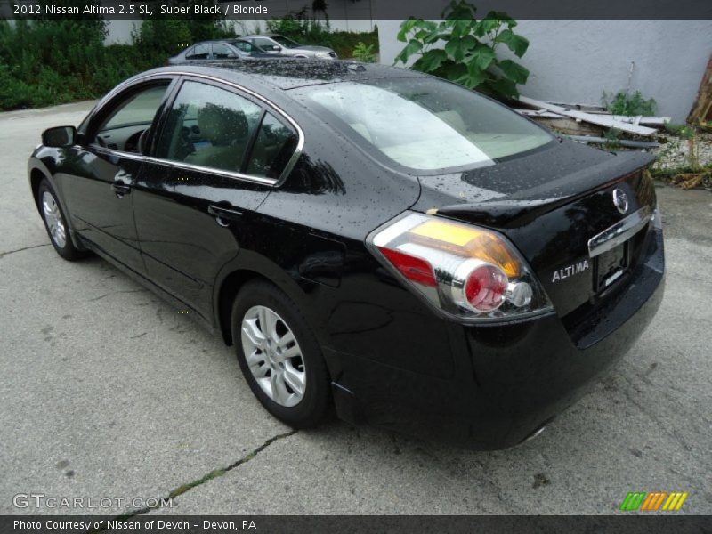 Super Black / Blonde 2012 Nissan Altima 2.5 SL