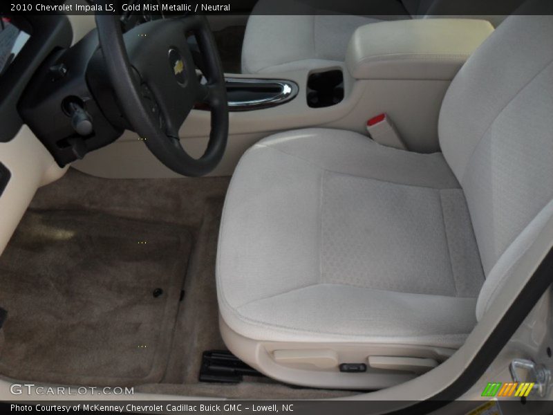 Gold Mist Metallic / Neutral 2010 Chevrolet Impala LS