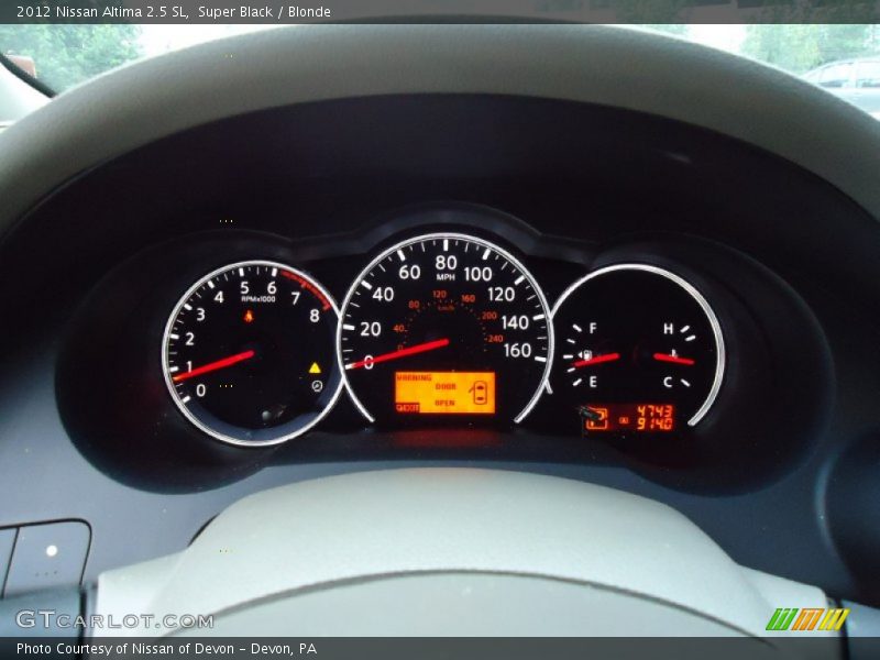 Super Black / Blonde 2012 Nissan Altima 2.5 SL