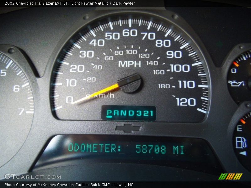 Light Pewter Metallic / Dark Pewter 2003 Chevrolet TrailBlazer EXT LT