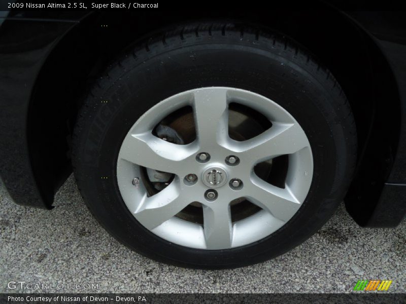 Super Black / Charcoal 2009 Nissan Altima 2.5 SL
