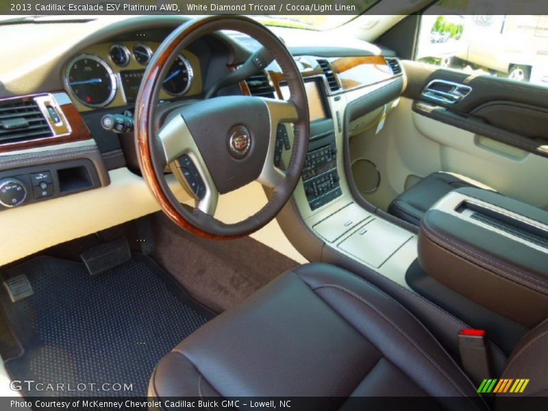 Cocoa/Light Linen Interior - 2013 Escalade ESV Platinum AWD 