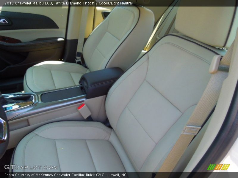 White Diamond Tricoat / Cocoa/Light Neutral 2013 Chevrolet Malibu ECO