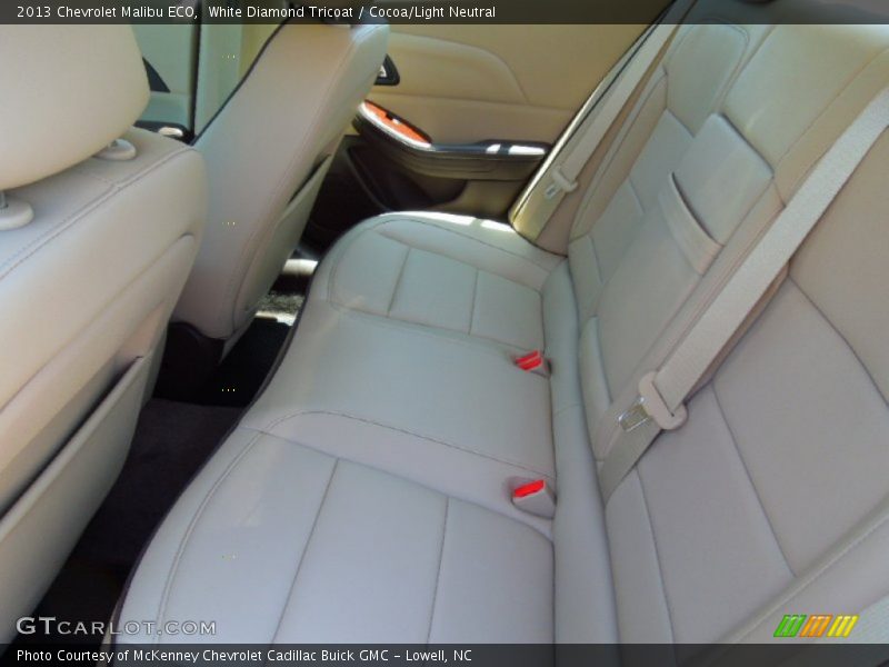 White Diamond Tricoat / Cocoa/Light Neutral 2013 Chevrolet Malibu ECO