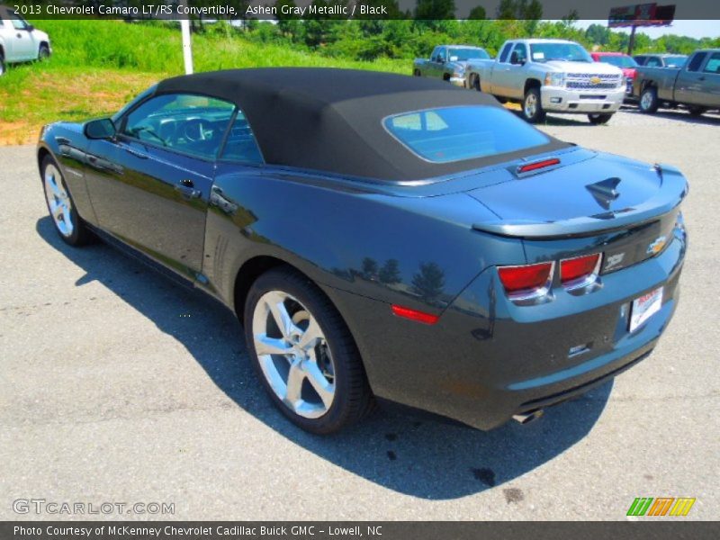 Ashen Gray Metallic / Black 2013 Chevrolet Camaro LT/RS Convertible