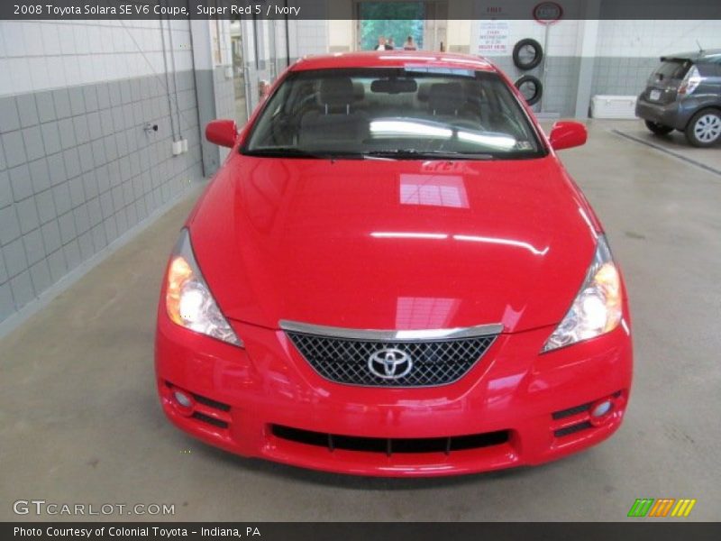 Super Red 5 / Ivory 2008 Toyota Solara SE V6 Coupe