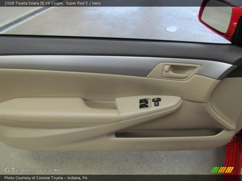 Super Red 5 / Ivory 2008 Toyota Solara SE V6 Coupe