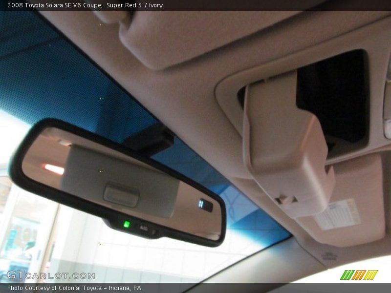Super Red 5 / Ivory 2008 Toyota Solara SE V6 Coupe