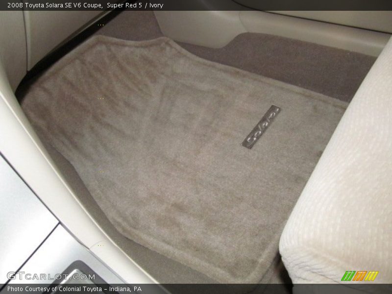 Super Red 5 / Ivory 2008 Toyota Solara SE V6 Coupe