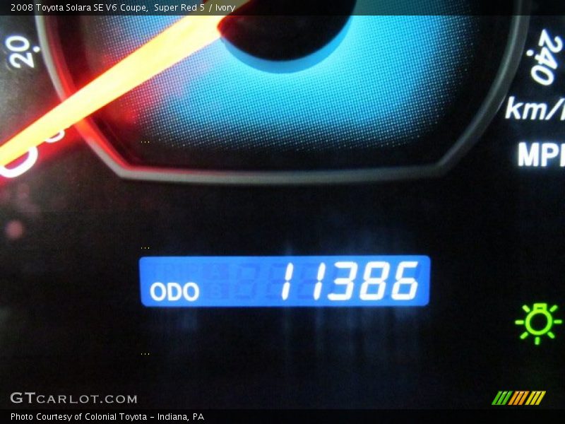 Super Red 5 / Ivory 2008 Toyota Solara SE V6 Coupe