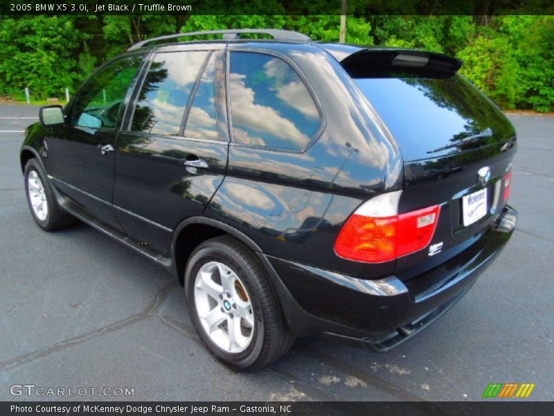Jet Black / Truffle Brown 2005 BMW X5 3.0i