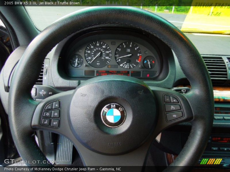 Jet Black / Truffle Brown 2005 BMW X5 3.0i
