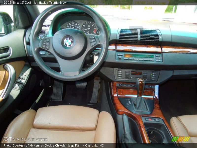 Jet Black / Truffle Brown 2005 BMW X5 3.0i