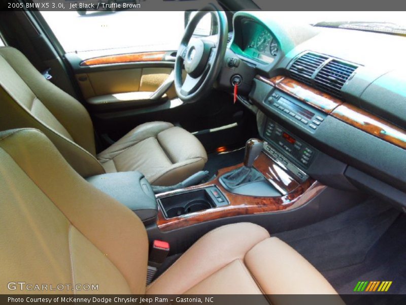 Jet Black / Truffle Brown 2005 BMW X5 3.0i