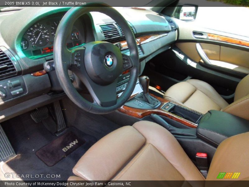 Jet Black / Truffle Brown 2005 BMW X5 3.0i