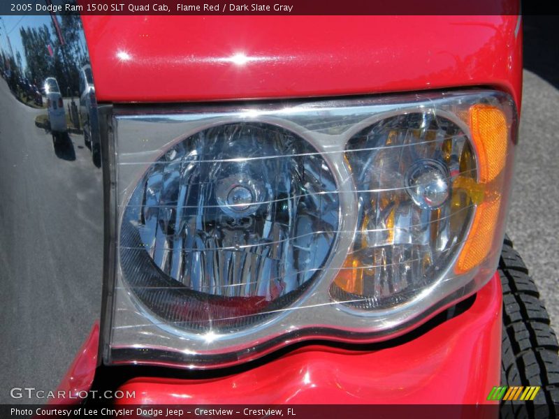 Flame Red / Dark Slate Gray 2005 Dodge Ram 1500 SLT Quad Cab