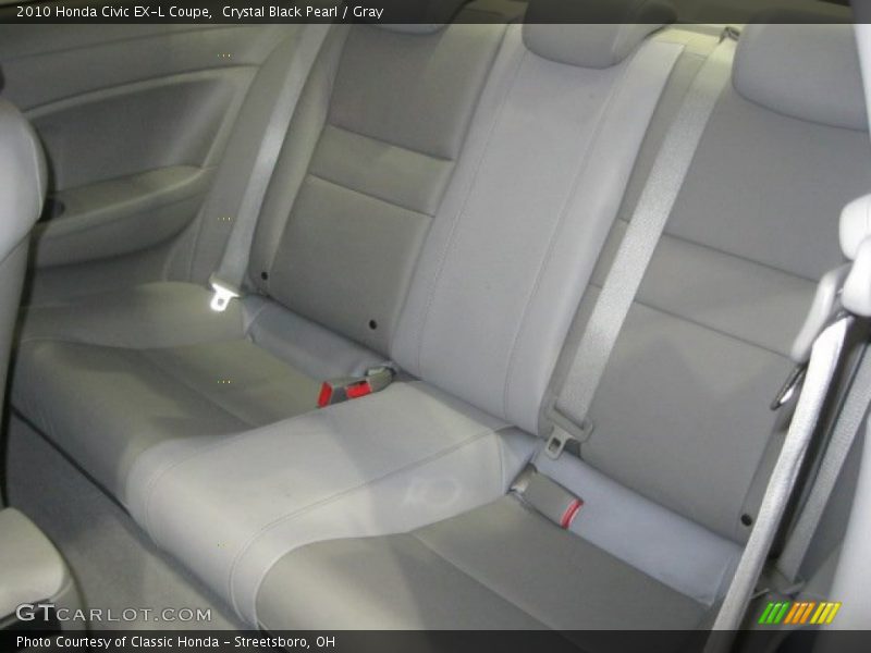 Crystal Black Pearl / Gray 2010 Honda Civic EX-L Coupe