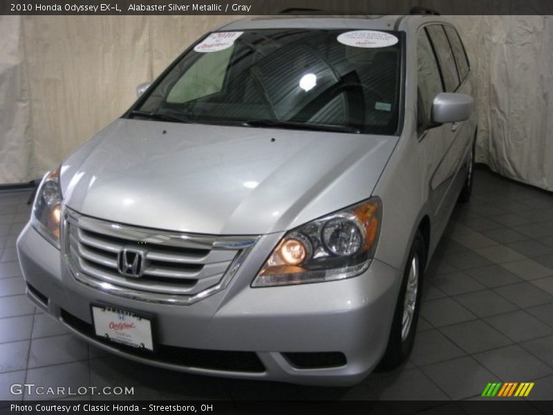 Alabaster Silver Metallic / Gray 2010 Honda Odyssey EX-L