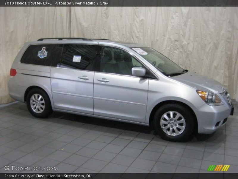 Alabaster Silver Metallic / Gray 2010 Honda Odyssey EX-L