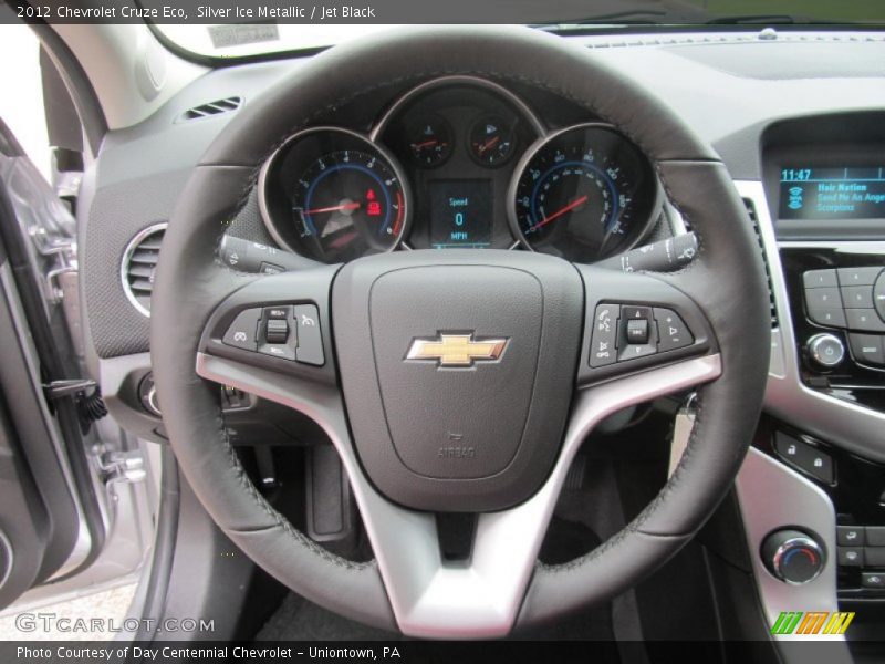 Silver Ice Metallic / Jet Black 2012 Chevrolet Cruze Eco