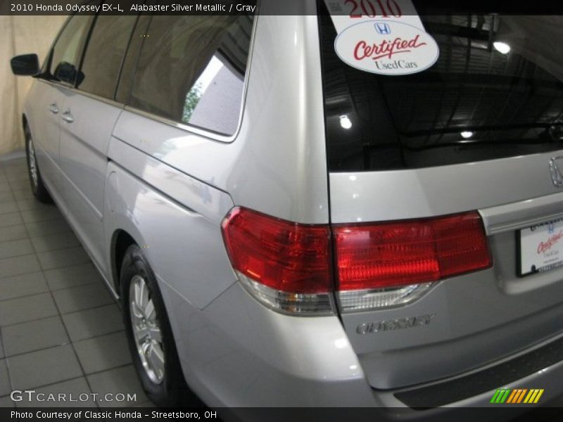 Alabaster Silver Metallic / Gray 2010 Honda Odyssey EX-L