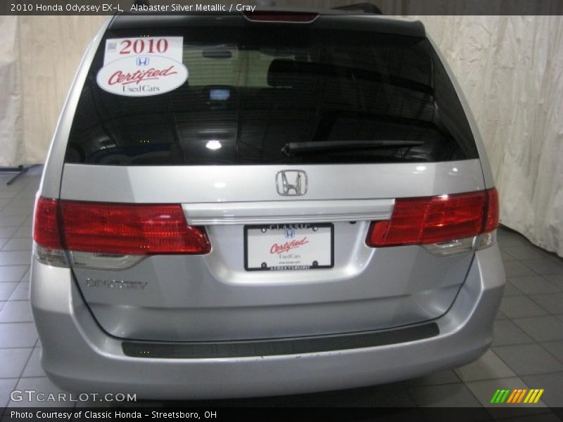 Alabaster Silver Metallic / Gray 2010 Honda Odyssey EX-L