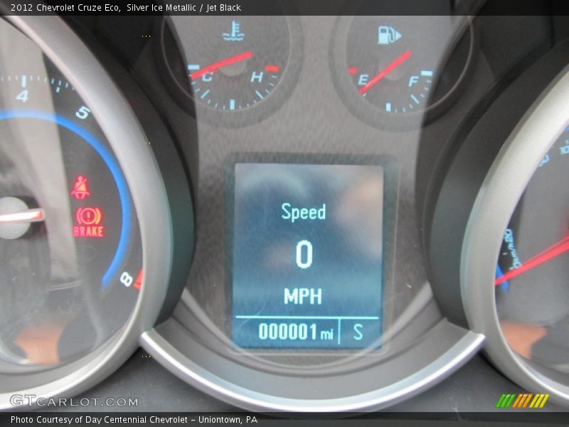 Silver Ice Metallic / Jet Black 2012 Chevrolet Cruze Eco