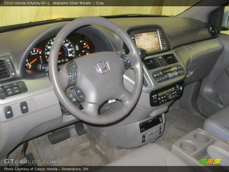 Alabaster Silver Metallic / Gray 2010 Honda Odyssey EX-L