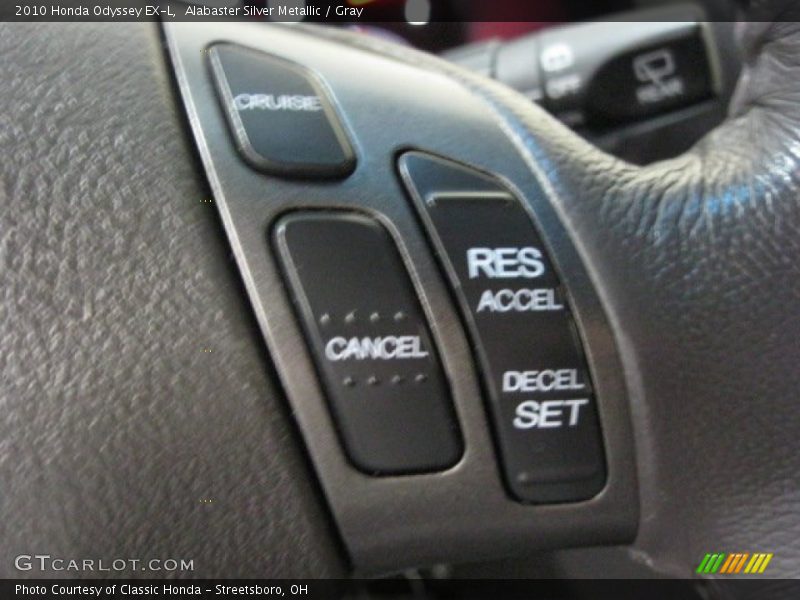 Alabaster Silver Metallic / Gray 2010 Honda Odyssey EX-L