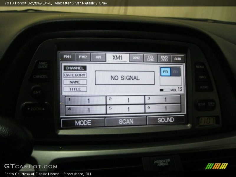 Alabaster Silver Metallic / Gray 2010 Honda Odyssey EX-L