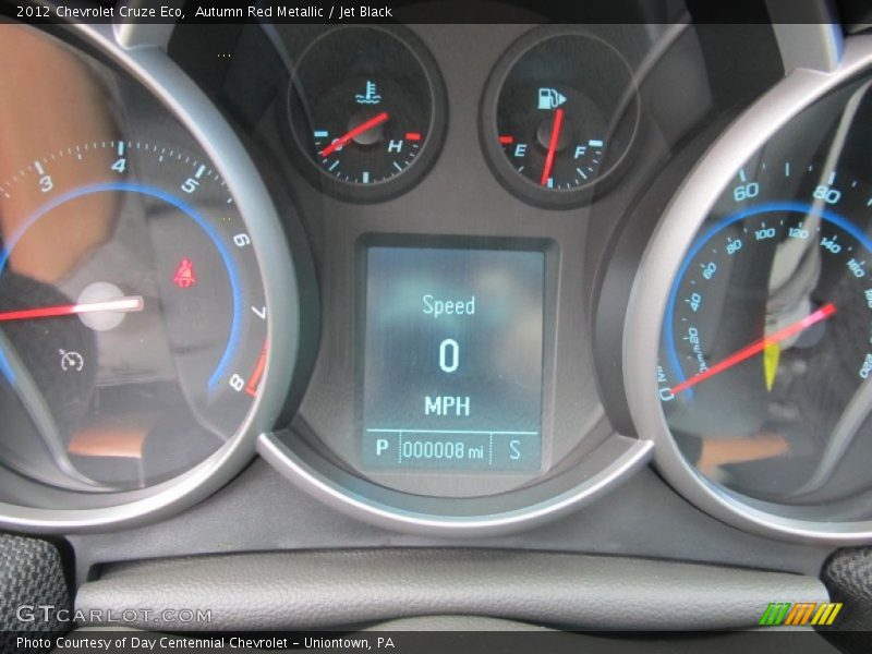 Autumn Red Metallic / Jet Black 2012 Chevrolet Cruze Eco