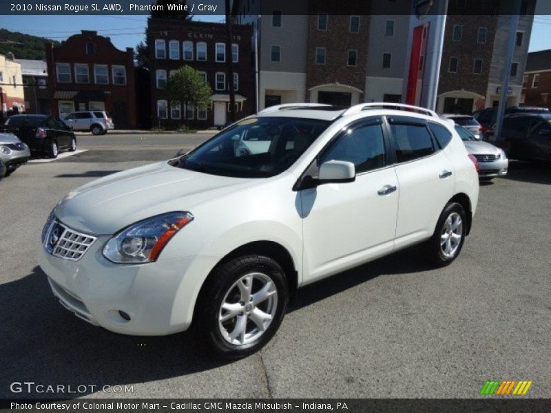Phantom White / Gray 2010 Nissan Rogue SL AWD