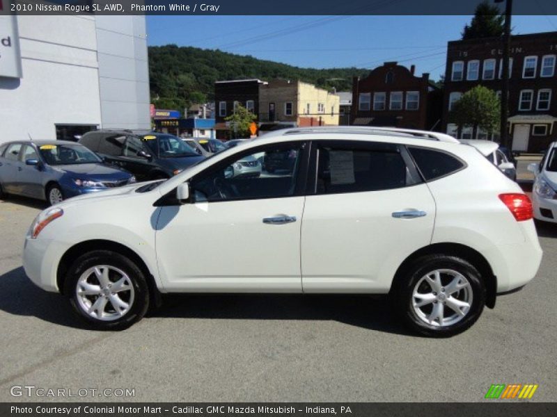 Phantom White / Gray 2010 Nissan Rogue SL AWD