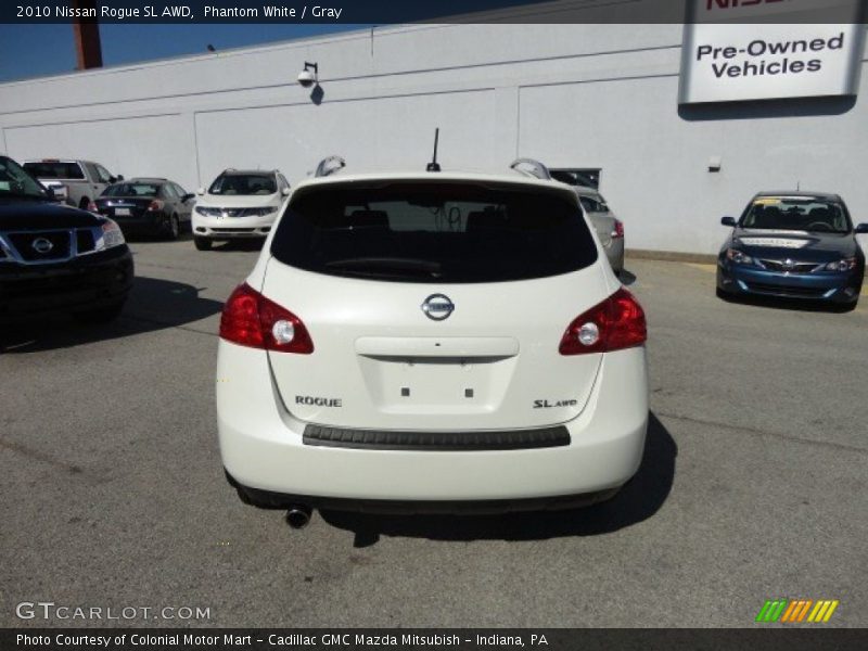 Phantom White / Gray 2010 Nissan Rogue SL AWD