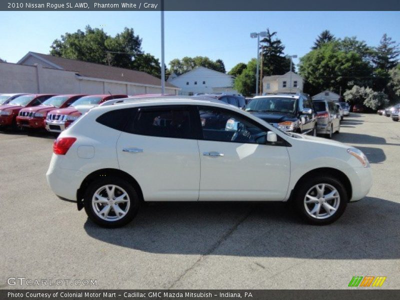 Phantom White / Gray 2010 Nissan Rogue SL AWD