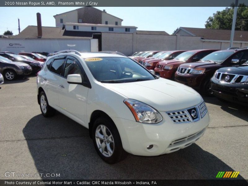 Phantom White / Gray 2010 Nissan Rogue SL AWD